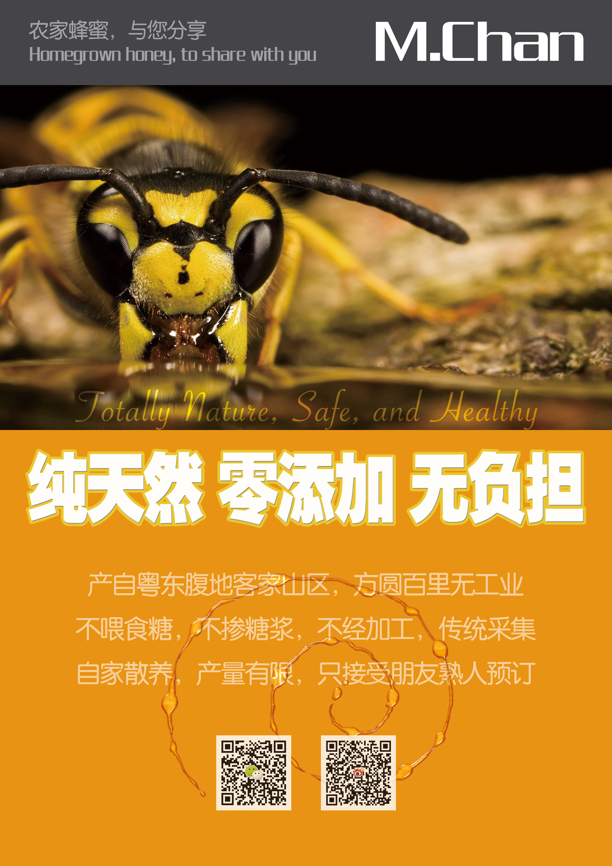 摩凝自家蜂蜜海报之一